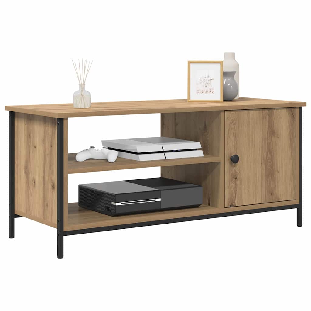 Cabinet TV stejar artizanal 100 x 40 x 45 cm Lemn compozit GartenMobel Dekor