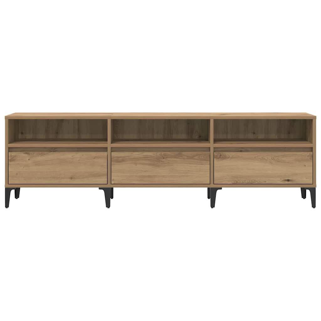 Cabinet TV stejar artizanal 150 x 30 x 44.5 cm Lemn compozit GartenMobel Dekor