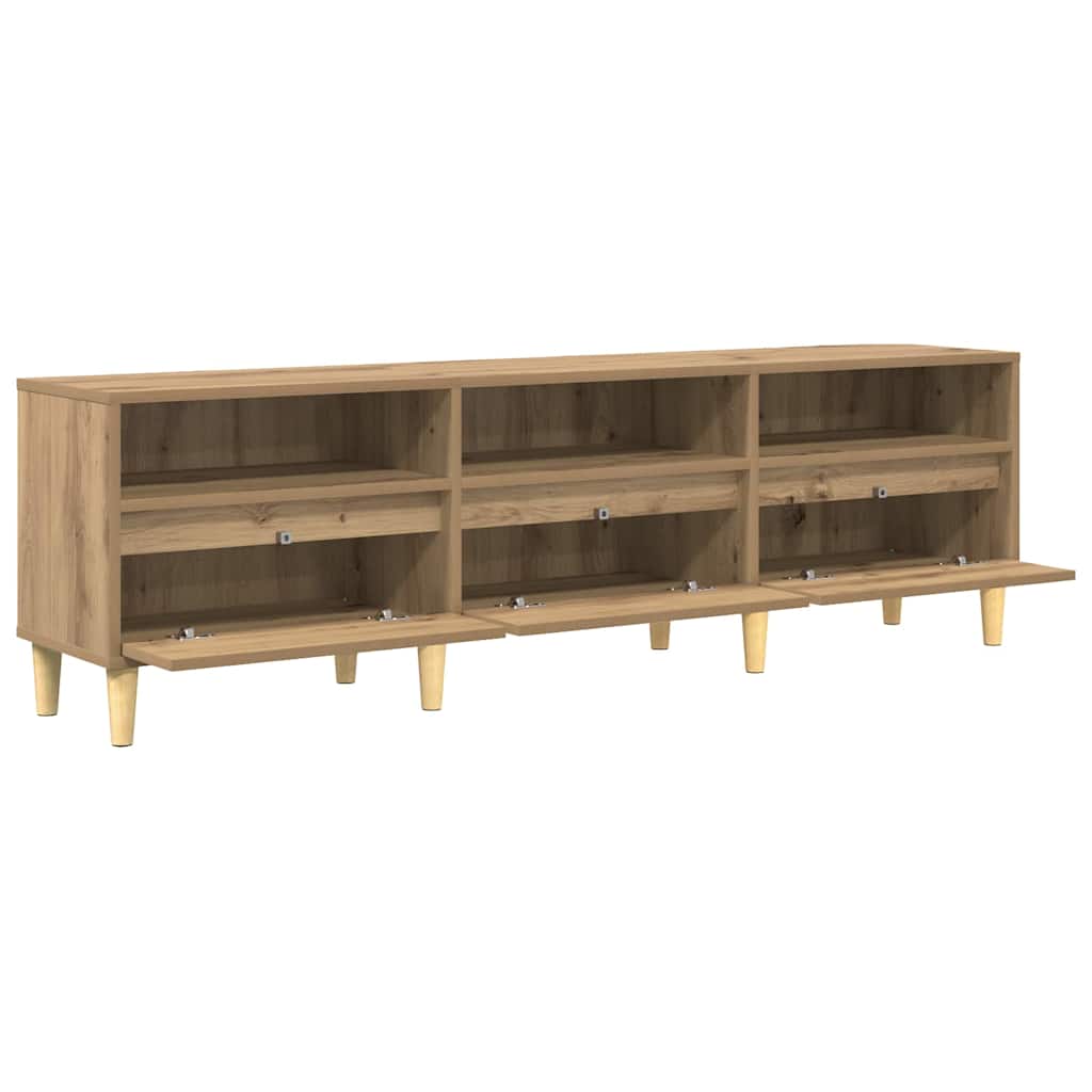 Cabinet TV stejar artizanal 150 x 30 x 45 cm Lemn compozit GartenMobel Dekor