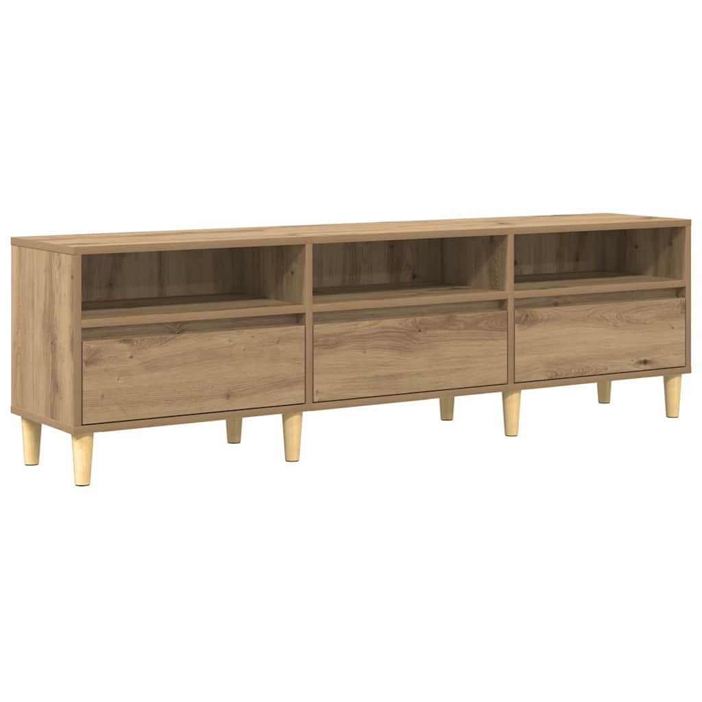Cabinet TV stejar artizanal 150 x 30 x 45 cm Lemn compozit GartenMobel Dekor