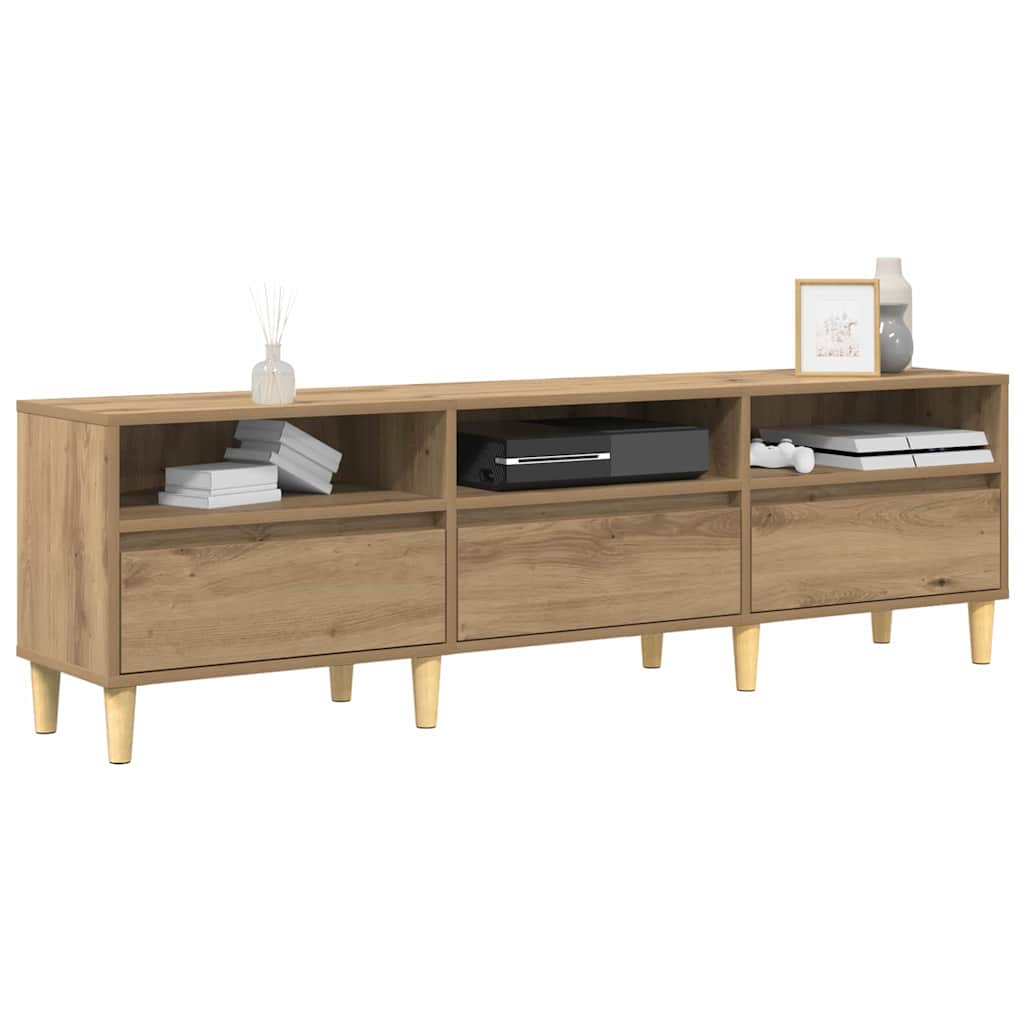 Cabinet TV stejar artizanal 150 x 30 x 45 cm Lemn compozit GartenMobel Dekor