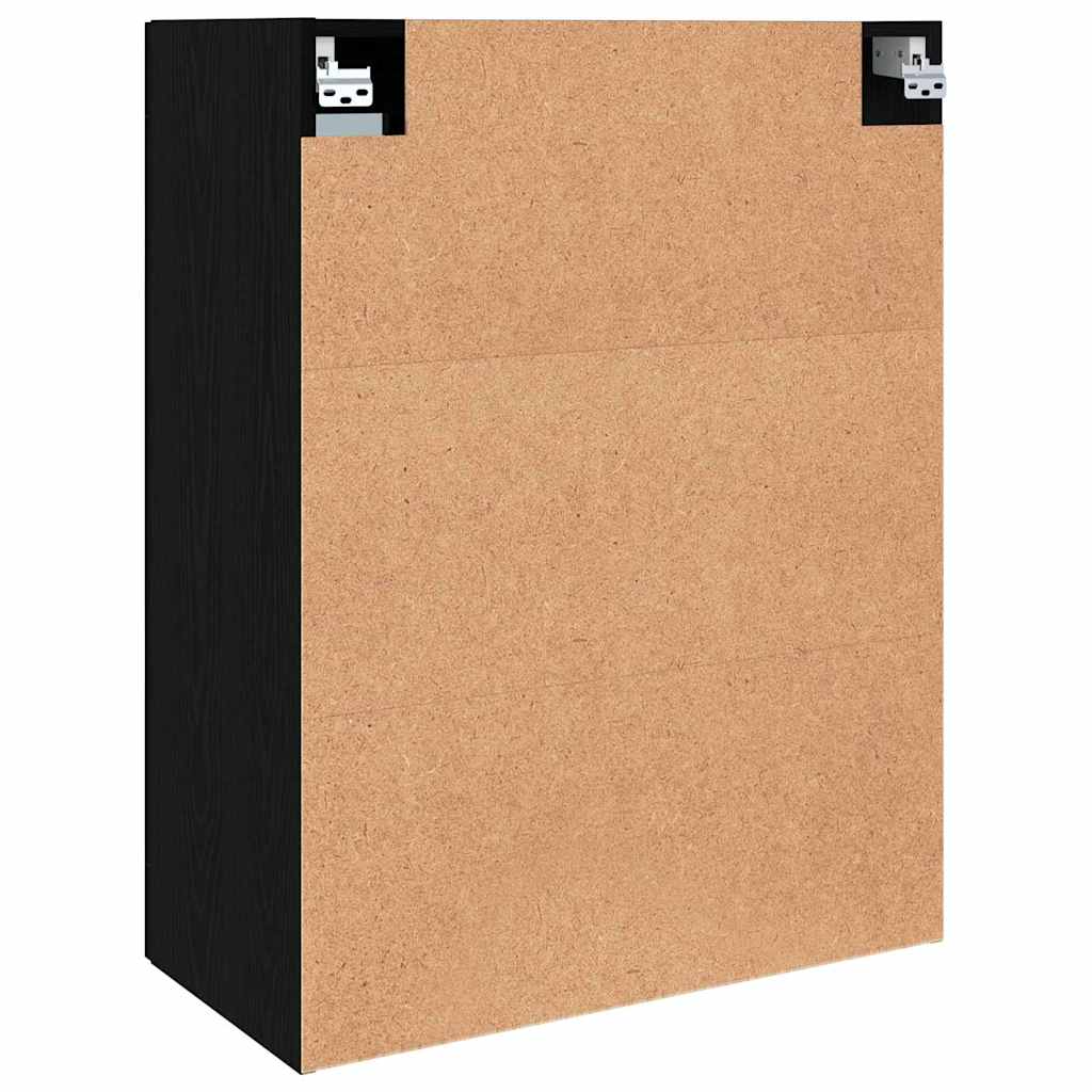 Dulap de perete suspendat Negru 69.5 x 34 x 90 cm Lemn compozit GartenMobel Dekor