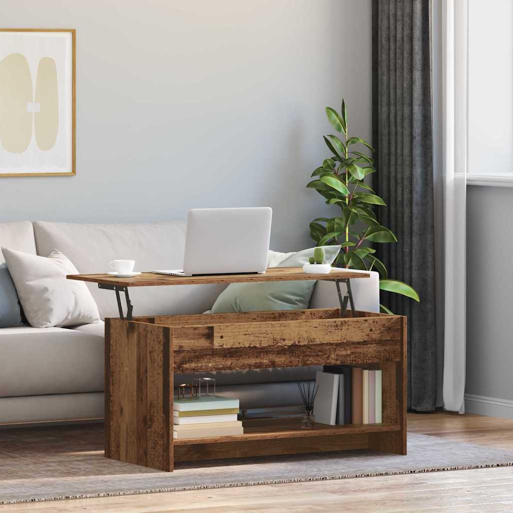 Masă de cafea Lemn vechi 80 x 50.5 x 41.5 cm Lemn compozit GartenMobel Dekor