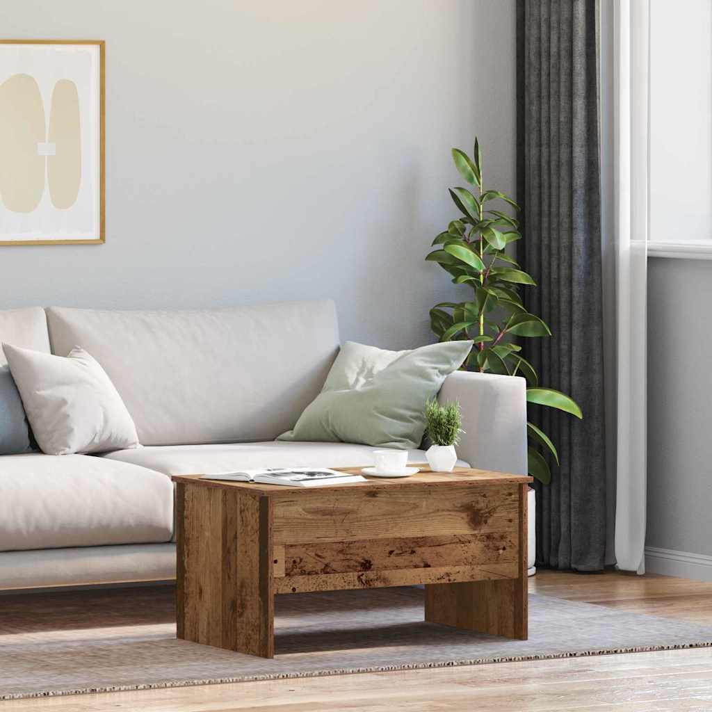 Masă de cafea Lemn vechi 80 x 50.5 x 42.5 cm Lemn compozit GartenMobel Dekor