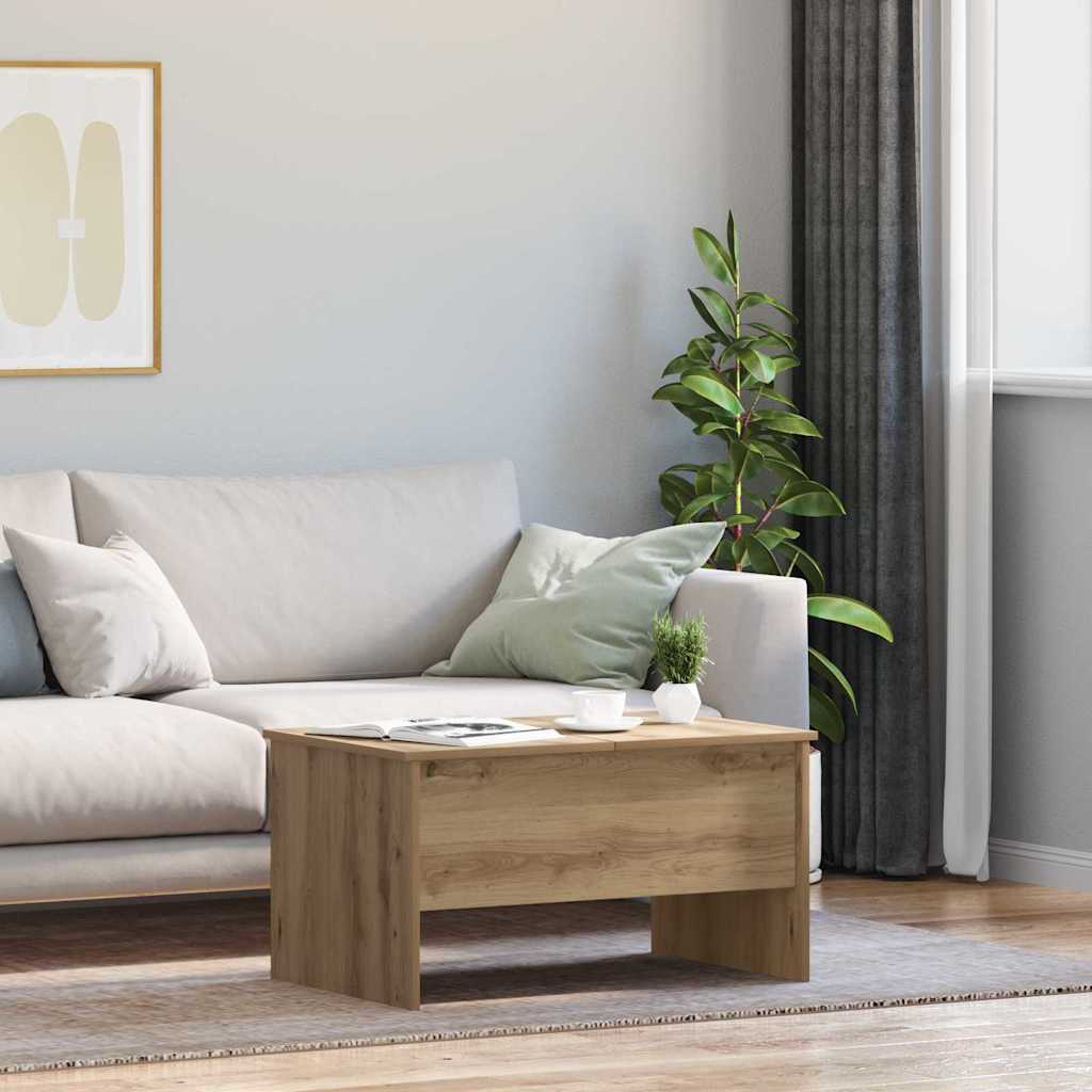 Masă de cafea stejar artizanal 80 x 50.5 x 42.5 cm GartenMobel Dekor