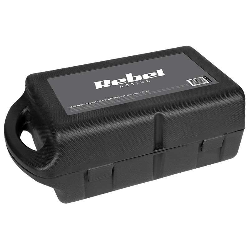 GANTERE REGLABILE CU VALIZA TOTAL 20KG REBEL ACTIVE EuroGoods Quality