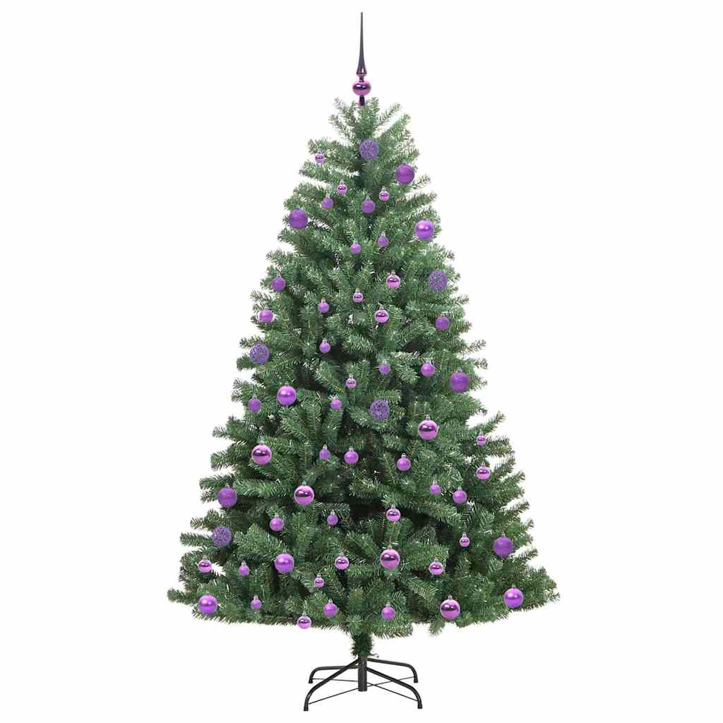 Brad de Crăciun artificial cu ramuri articulare Verde 210 cm GartenMobel Dekor