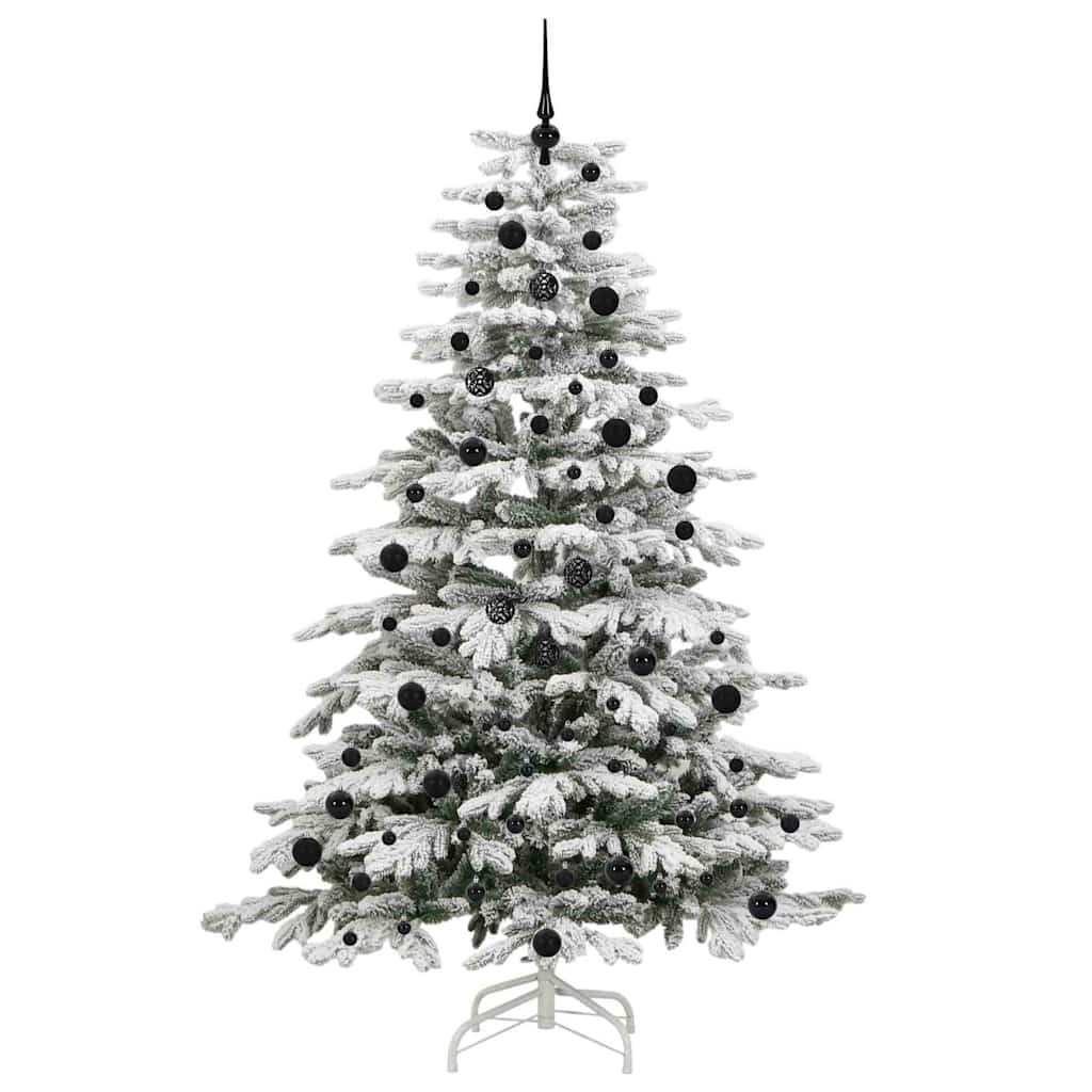Brad de Crăciun artificial cu ramuri articulare Alb 240 cm GartenMobel Dekor