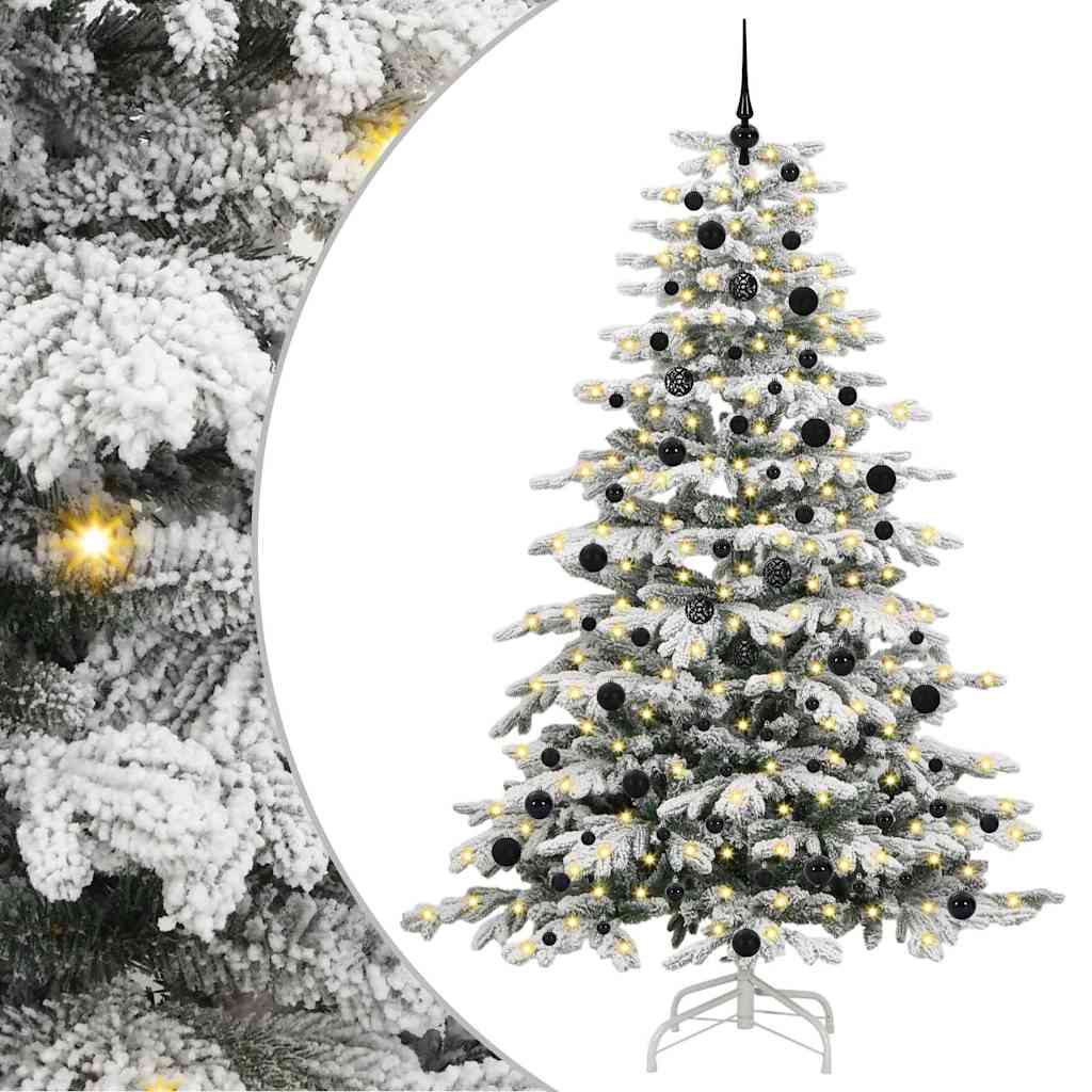 Brad de Crăciun artificial cu ramuri articulare Alb 240 cm GartenMobel Dekor