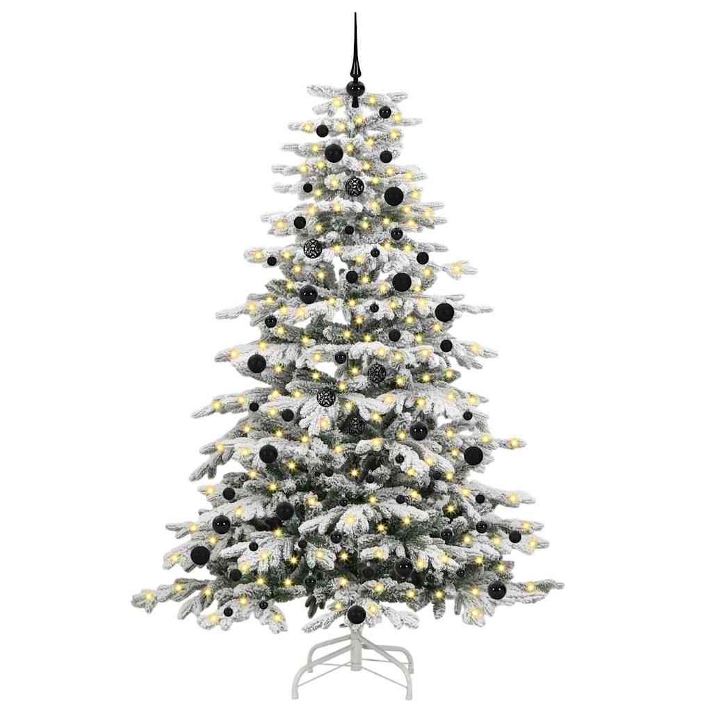 Brad de Crăciun artificial cu ramuri articulare Alb 240 cm GartenMobel Dekor