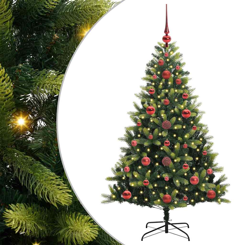Pom de Crăciun Artificial cu Ramuri Hinge, 150 LED-uri 120 cm GartenMobel Dekor
