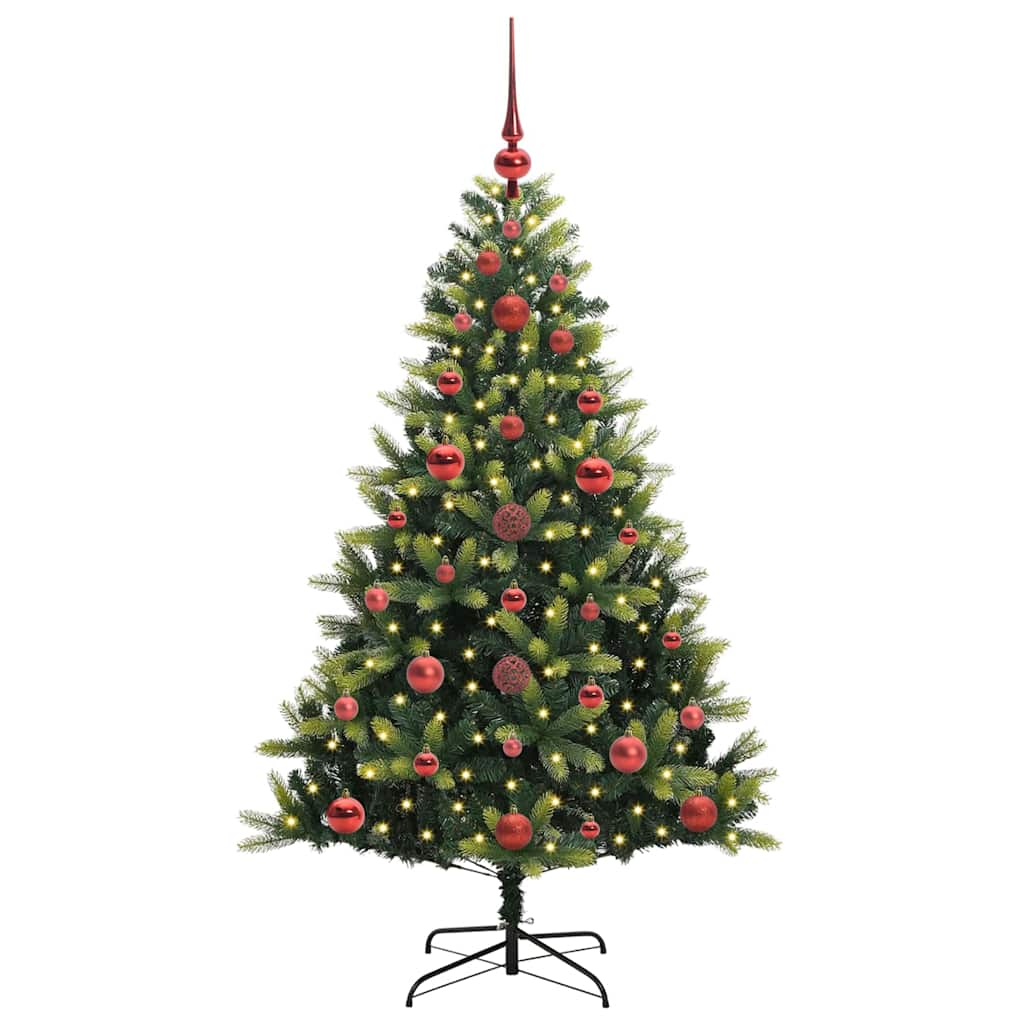 Pom de Crăciun Artificial cu Ramuri Hinge, 150 LED-uri 120 cm GartenMobel Dekor