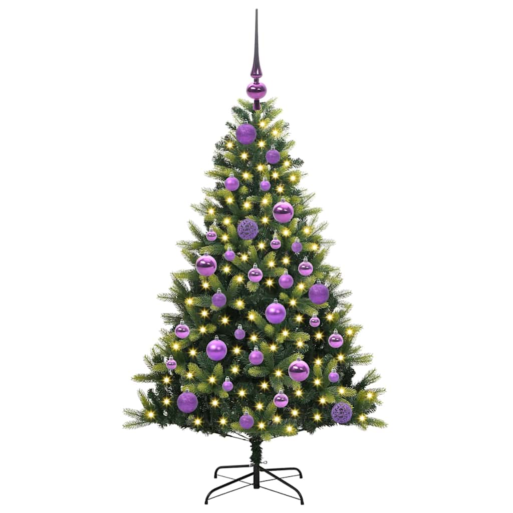 Pom de Crăciun Artificial cu Ramuri Hinge, 150 LED-uri 120 cm GartenMobel Dekor