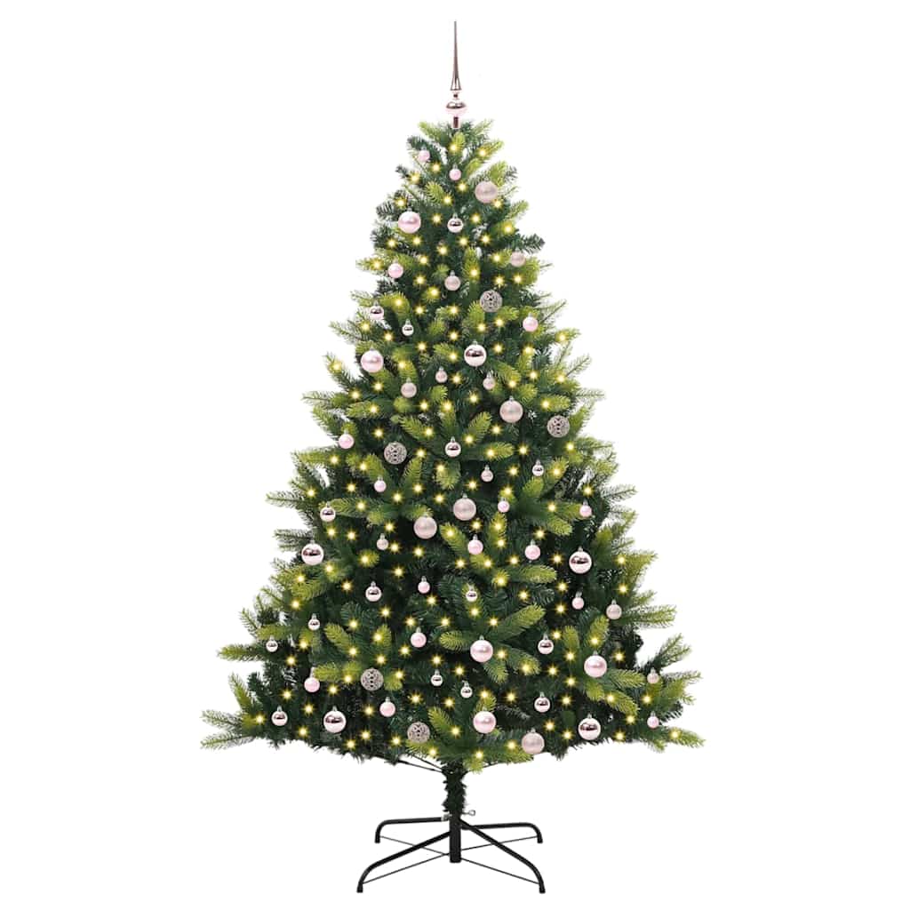 Pom de Crăciun artificial cu ramuri articulare 300 LED-uri GartenMobel Dekor