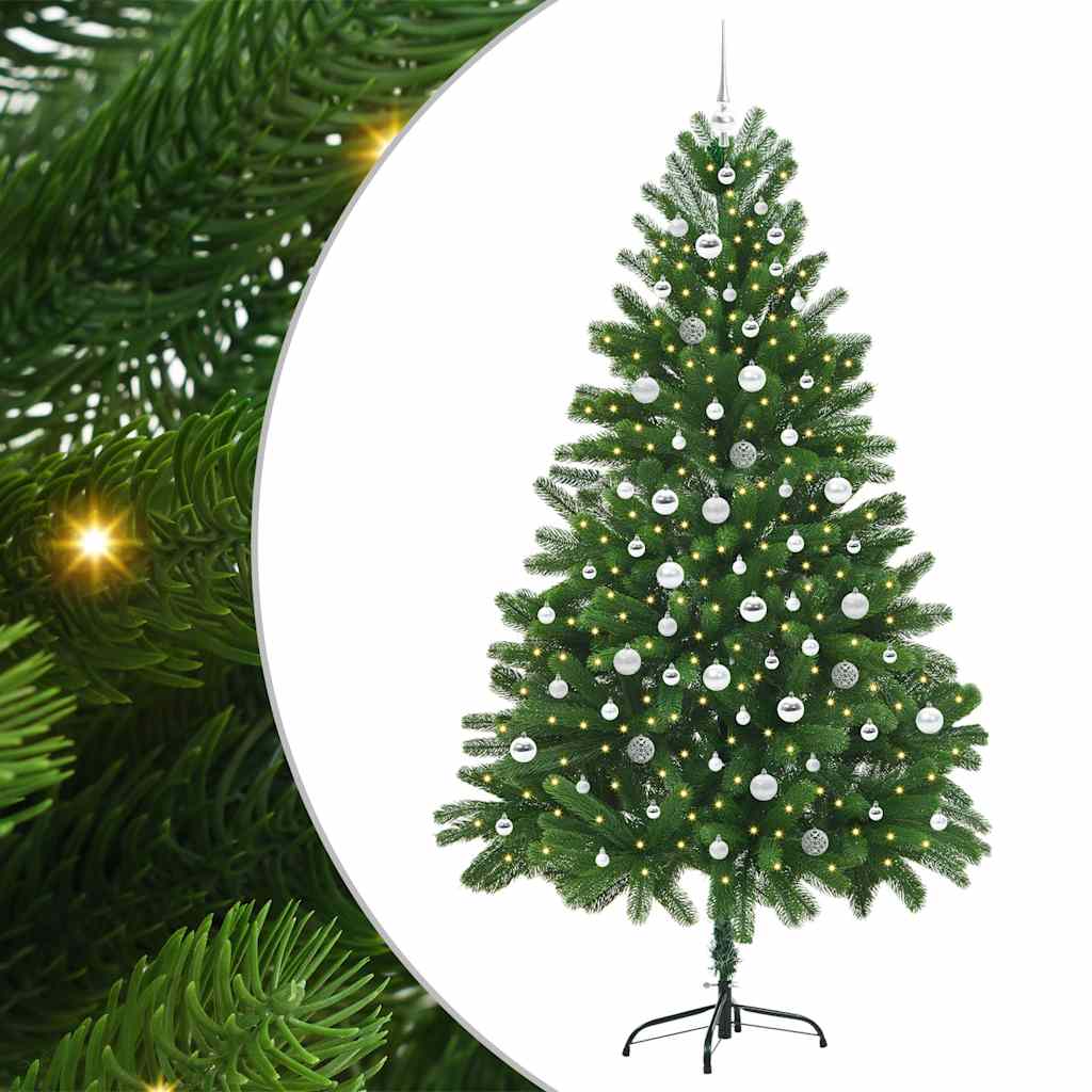 Brad de Crăciun cu 300 LED cu suport Verde 210 cm PE GartenMobel Dekor