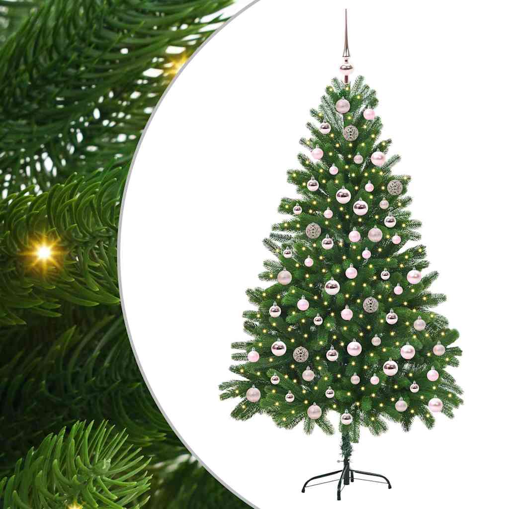 Brad de Crăciun cu 300 LED cu suport Verde 210 cm PE GartenMobel Dekor