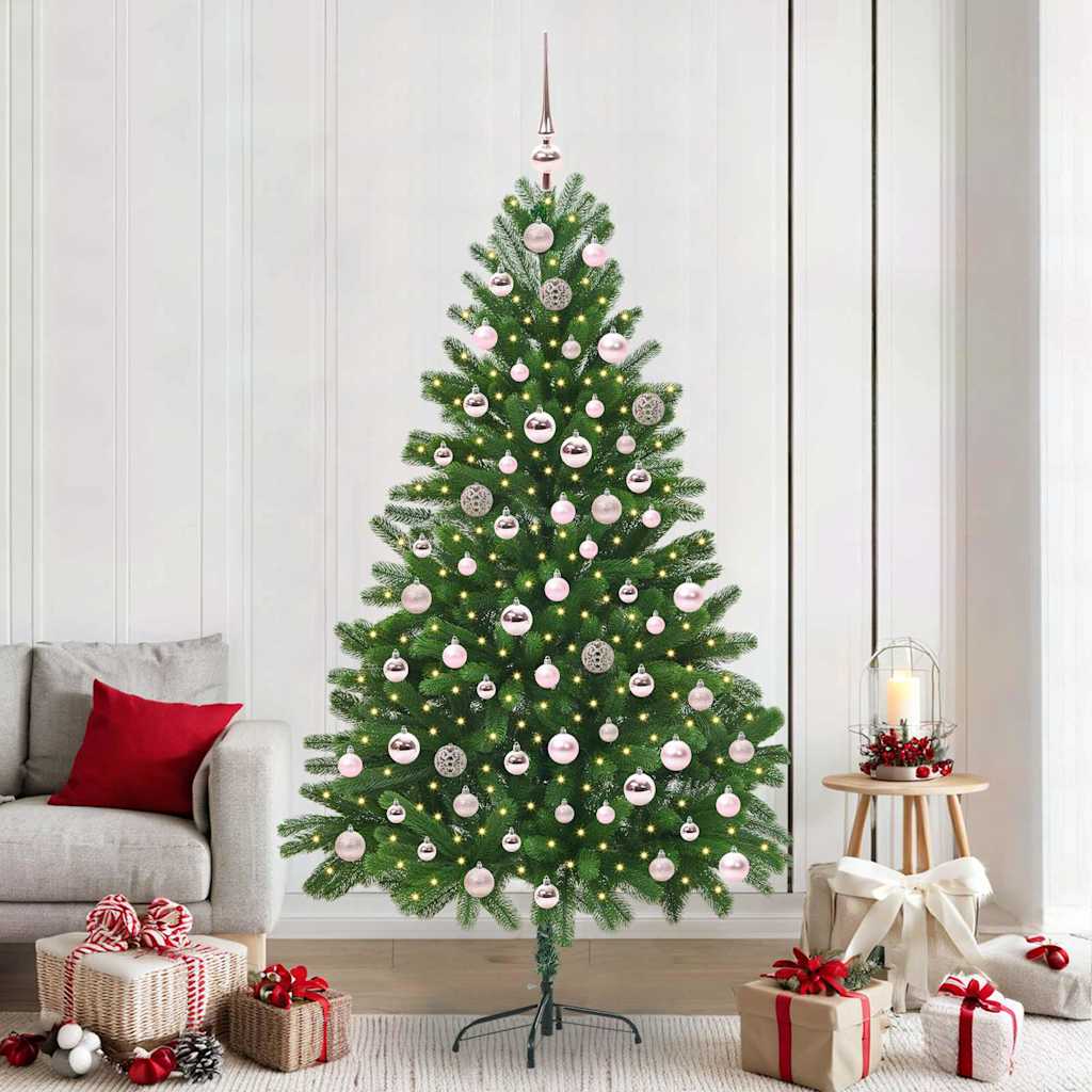 Brad de Crăciun cu 300 LED cu suport Verde 210 cm PE GartenMobel Dekor