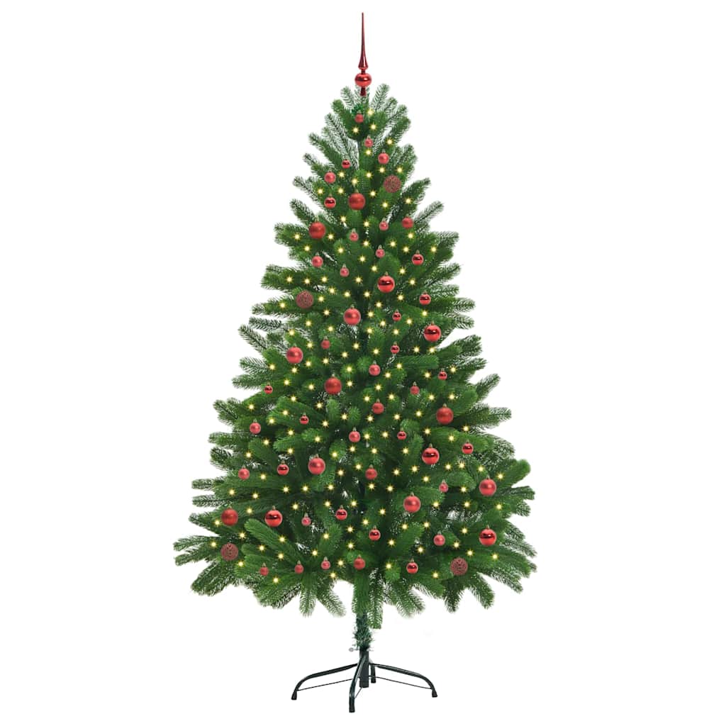 Brad de Crăciun cu 300 LED cu suport Verde 210 cm PE GartenMobel Dekor