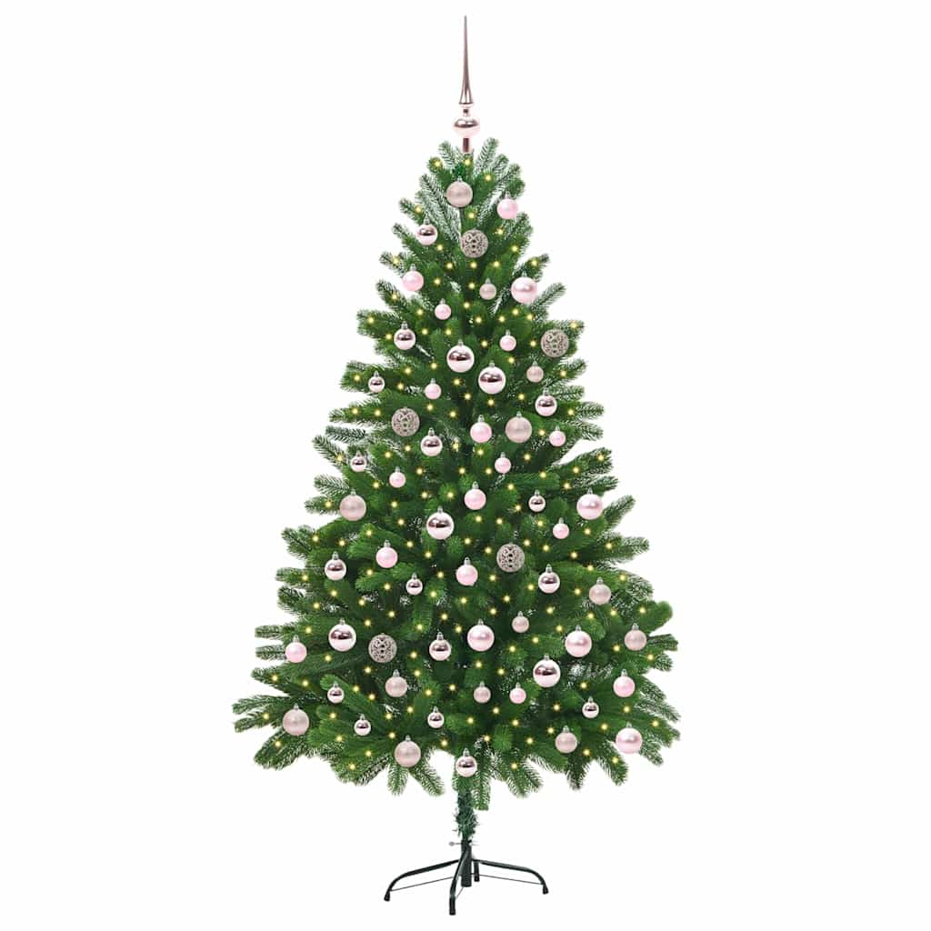 Brad de Crăciun cu 300 LED cu suport Verde 210 cm PE GartenMobel Dekor