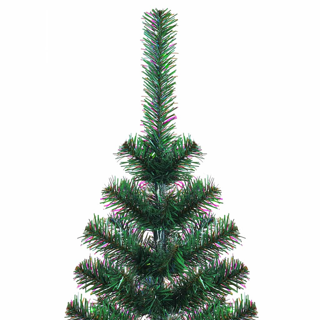 Pom de Crăciun artificial pre-iluminat Verde 120cm PVC și Metal GartenMobel Dekor