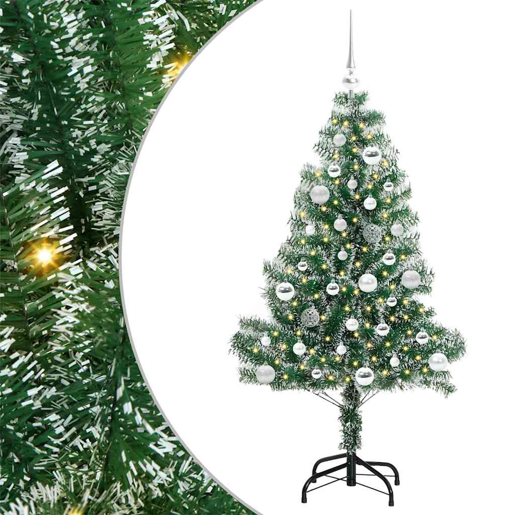 Pom de Crăciun artificial cu zăpadă imitată și lumină LED GartenMobel Dekor