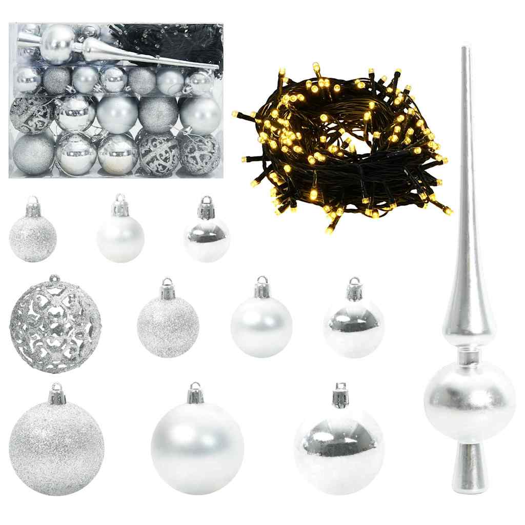 Pom de Crăciun artificial cu zăpadă imitată și lumină LED GartenMobel Dekor
