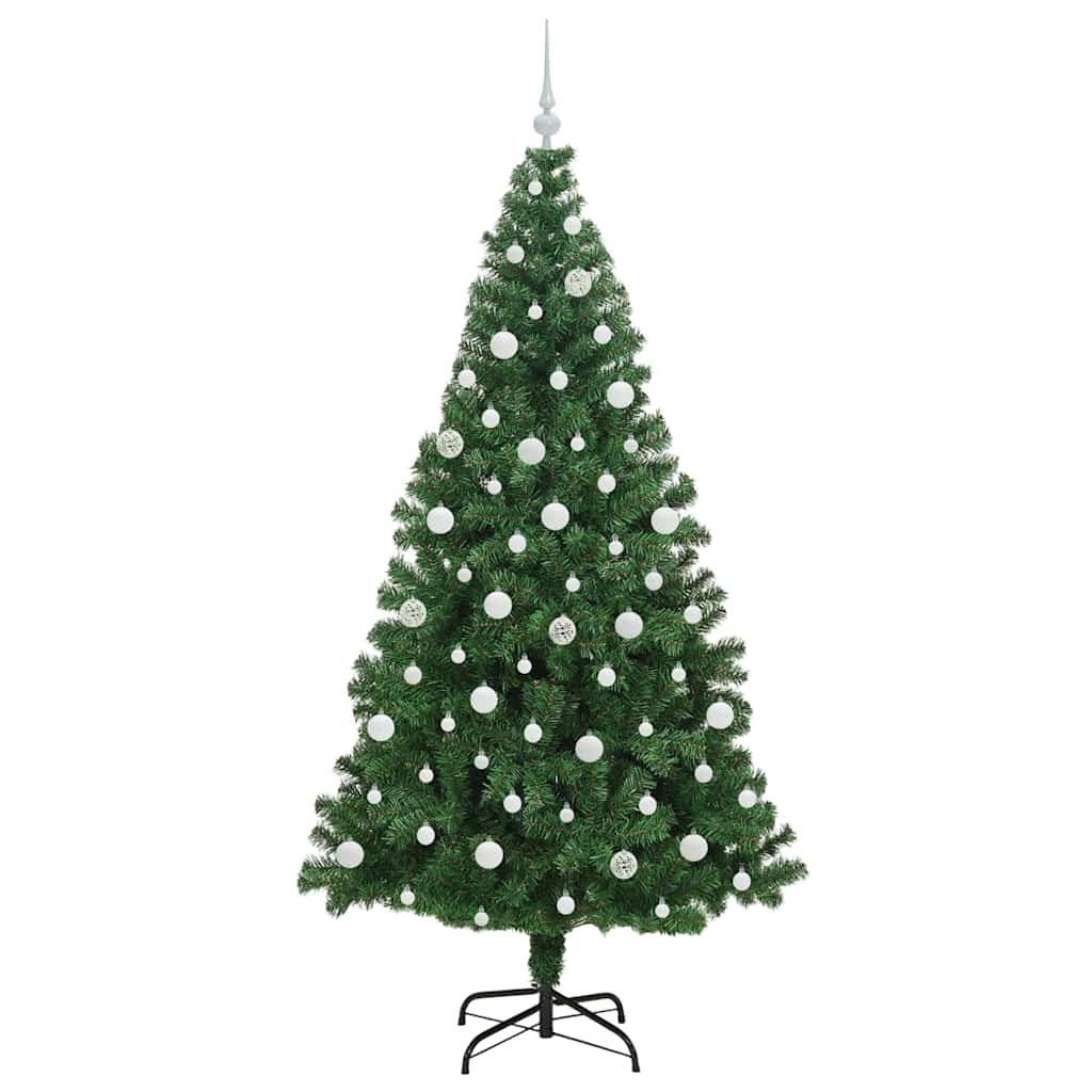 Brad de Crăciun artificial Verde 210 cm PVC și Oțel și Plastic GartenMobel Dekor