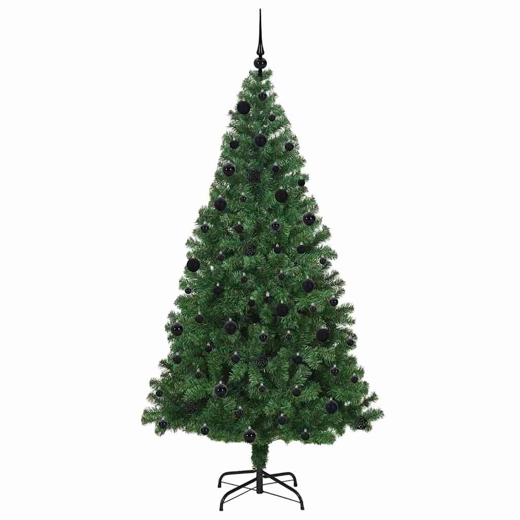 Brad de Crăciun artificial Verde 210 cm PVC și Oțel și Plastic GartenMobel Dekor