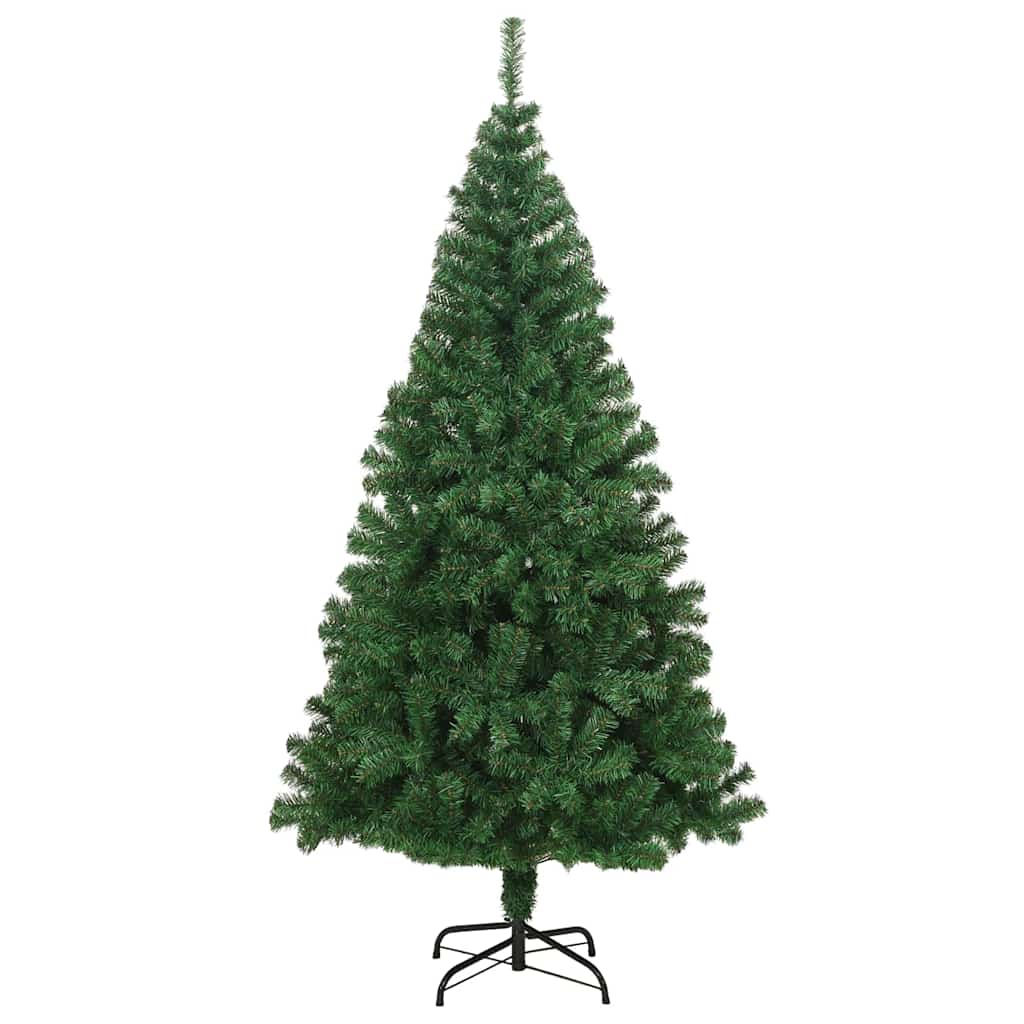 Brad de Crăciun artificial Verde 210 cm PVC și Oțel și Plastic GartenMobel Dekor