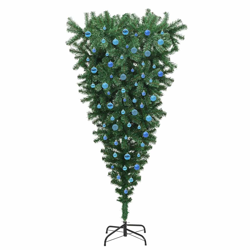 Brad de Crăciun artificial pre-iluminat cu minge, cu design răsturnat GartenMobel Dekor