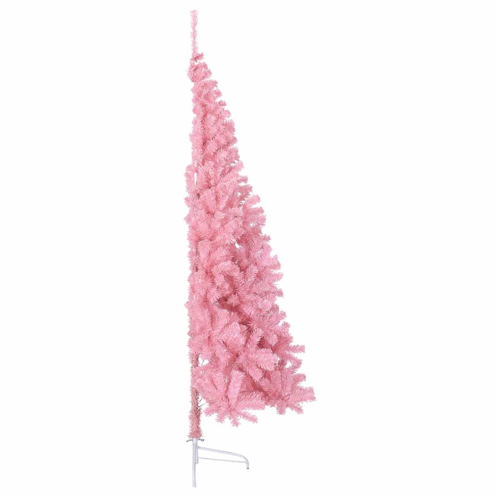 Pom de Crăciun artificial pre-iluminat Roz 210 cm PVC GartenMobel Dekor