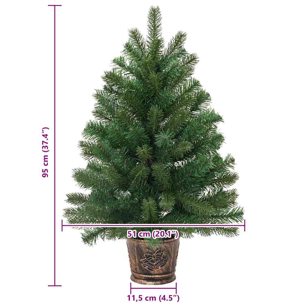 Brad de Crăciun artificial cu 150 LED Verde 90 cm PE și PVC GartenMobel Dekor