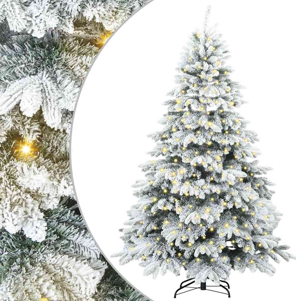 Brad de Crăciun artificial cu 300 LED Verde 210 cm PE și PVC GartenMobel Dekor