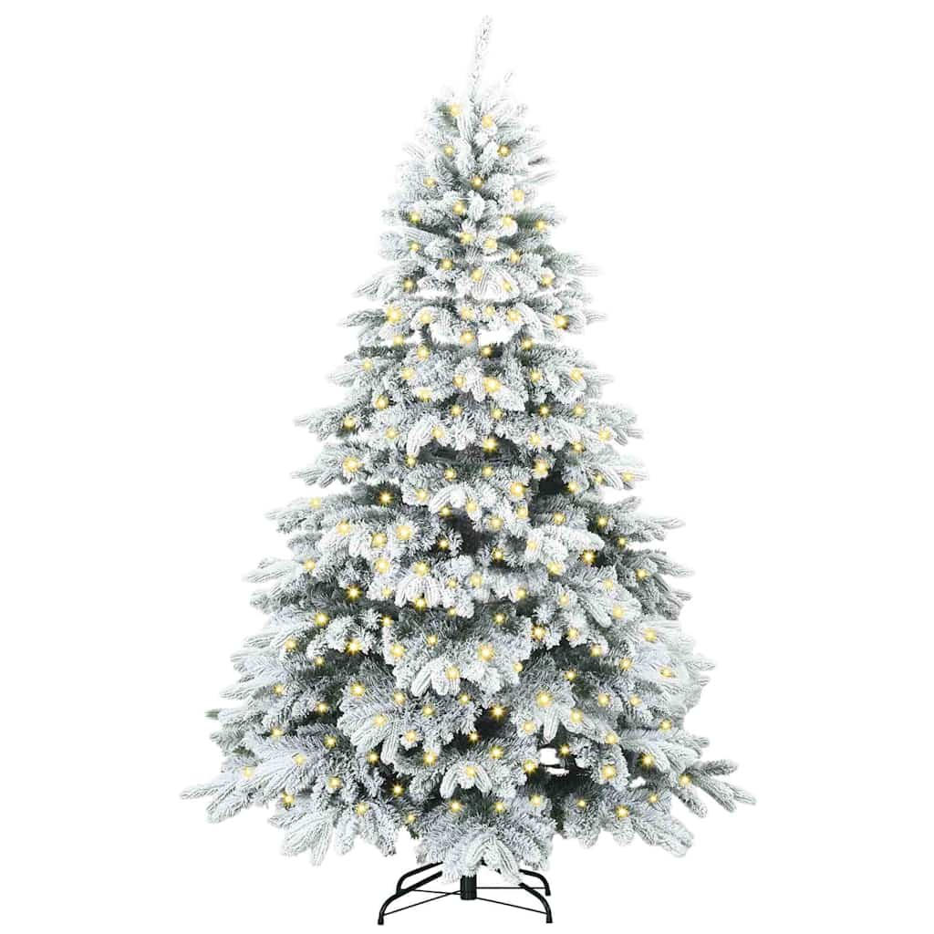 Brad de Crăciun artificial cu 300 LED Verde 210 cm PE și PVC GartenMobel Dekor