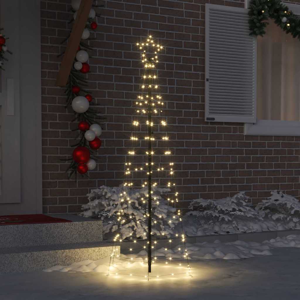 Brad de Crăciun LED cu 390 LED Alb cald 250 cm Fier GartenMobel Dekor
