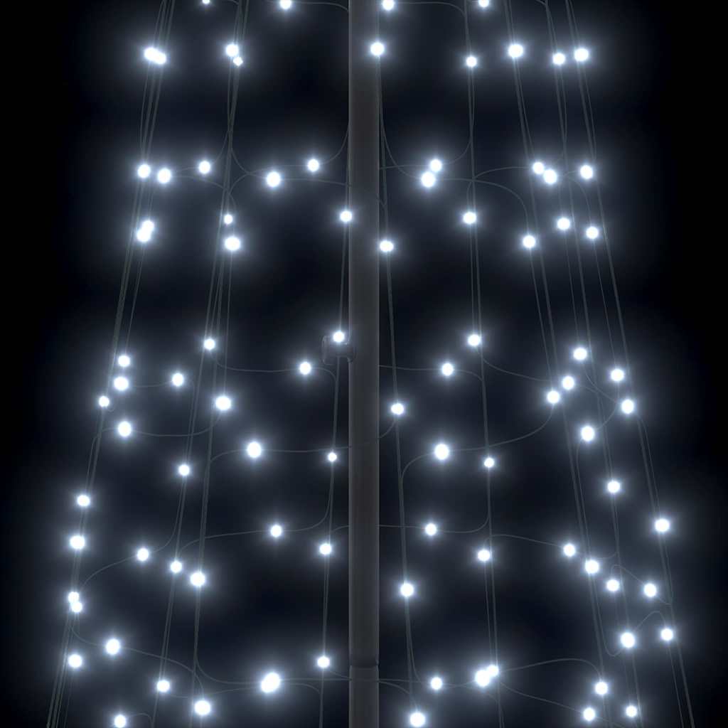 Brad de Crăciun LED cu 800 LED Alb rece 400 cm Fier GartenMobel Dekor