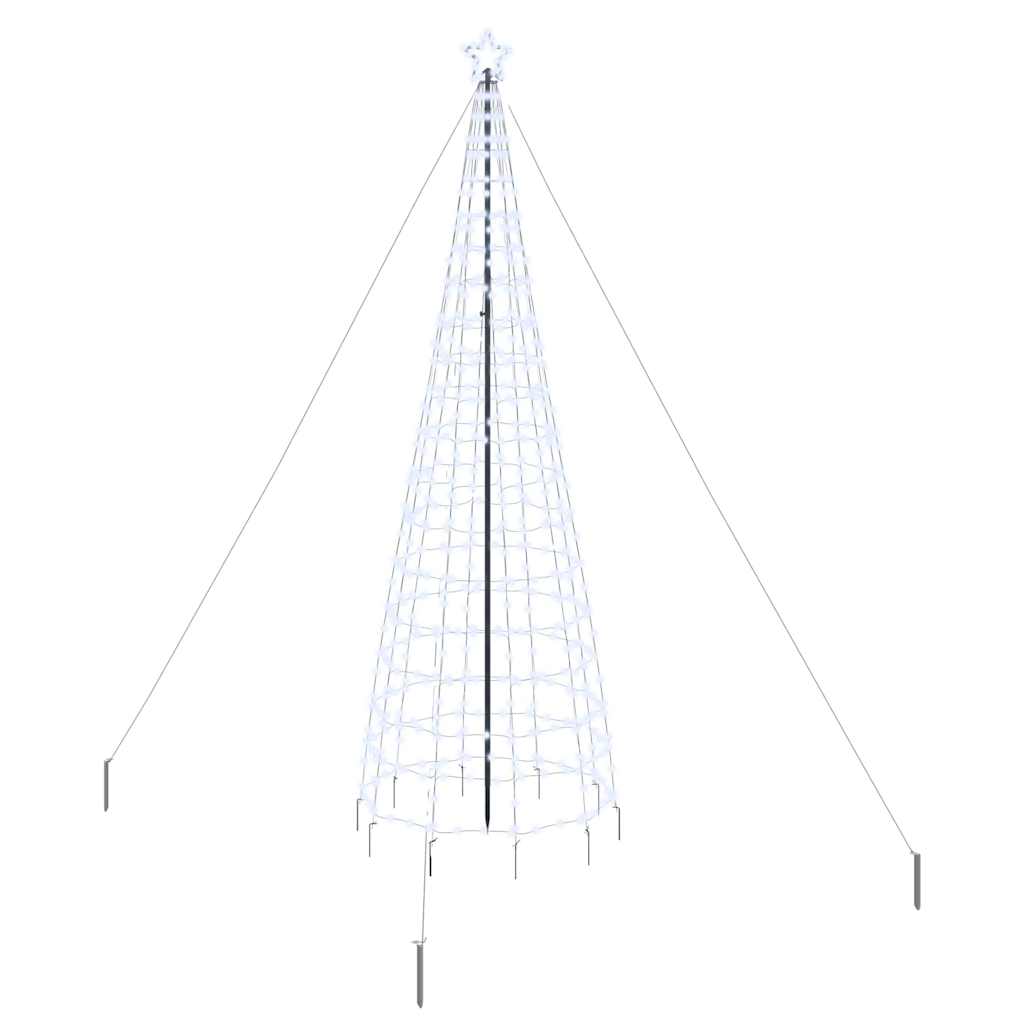 Brad de Crăciun LED cu 800 LED Alb rece 400 cm Fier GartenMobel Dekor