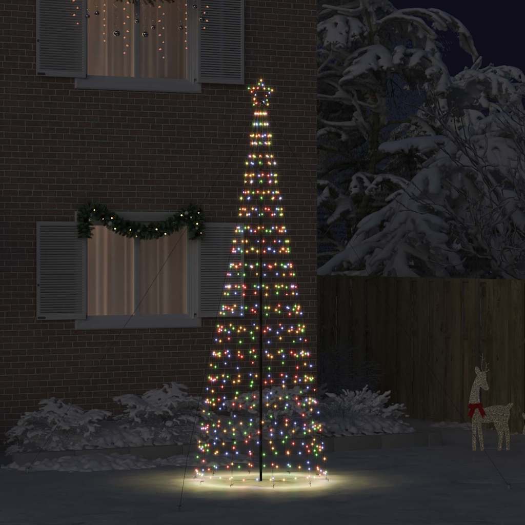 Brad de Crăciun LED cu 800 LED Multicolour 400 cm Fier GartenMobel Dekor