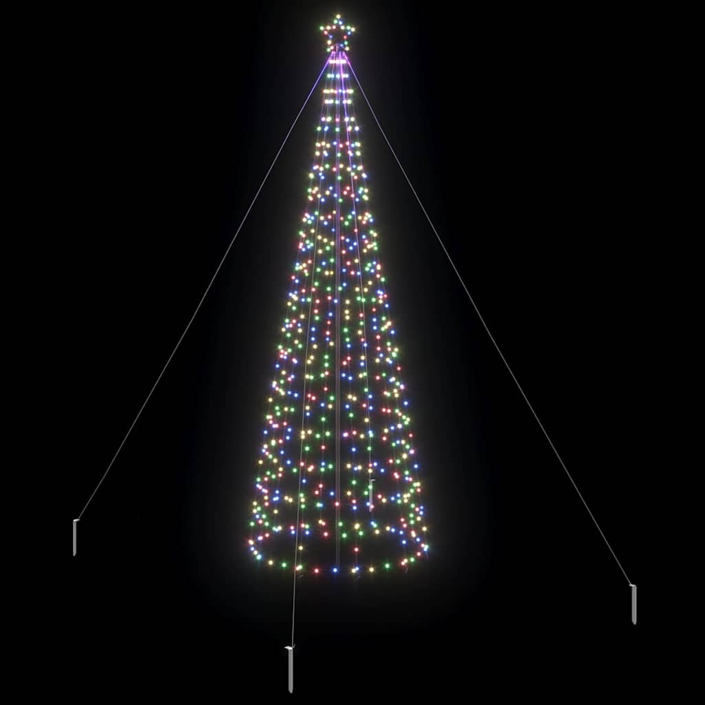 Brad de Crăciun LED cu 800 LED Multicolour 400 cm Fier GartenMobel Dekor