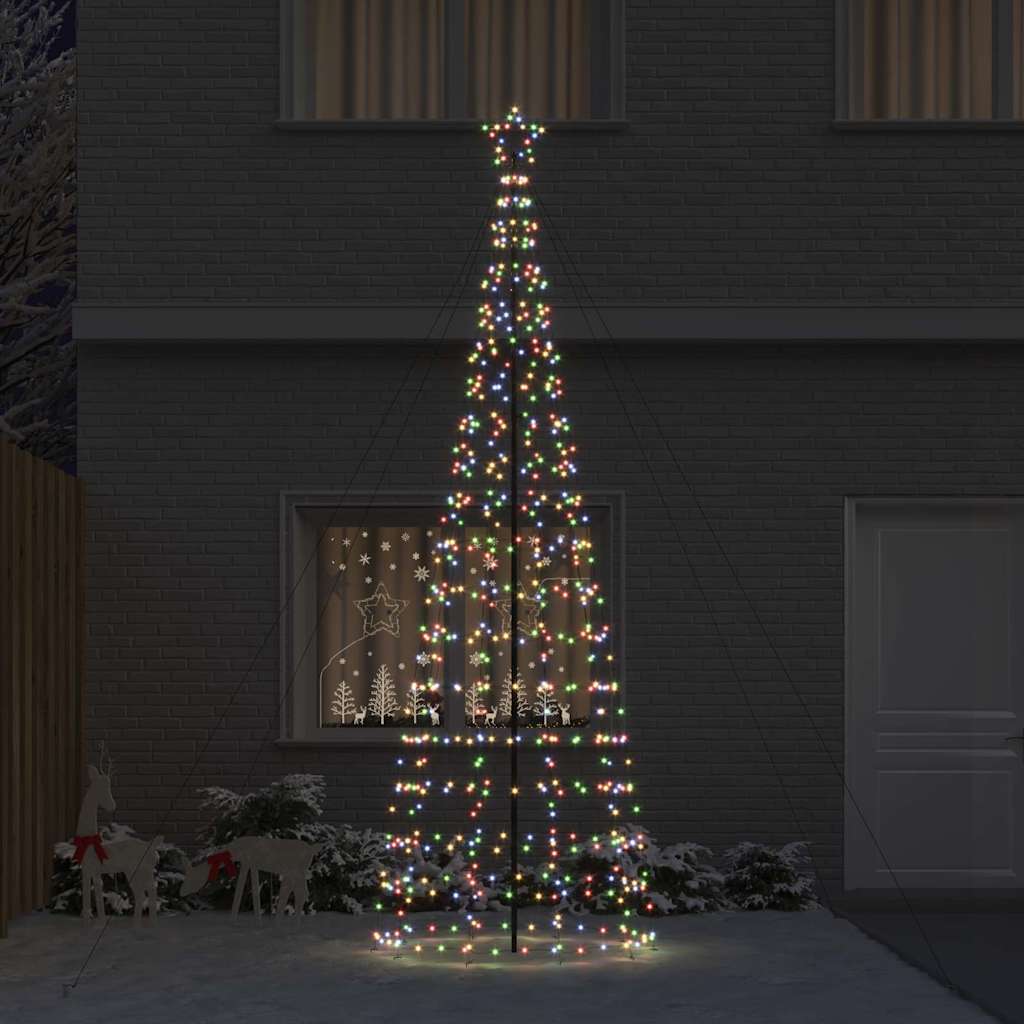 Brad de Crăciun LED cu 800 LED Multicolour 400 cm Fier GartenMobel Dekor