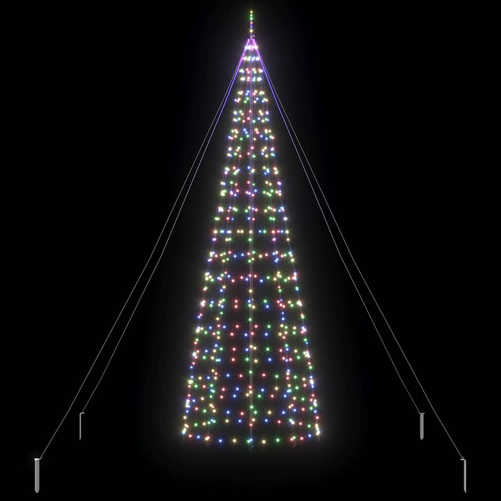 Brad de Crăciun LED cu 800 LED Multicolour 400 cm Fier GartenMobel Dekor