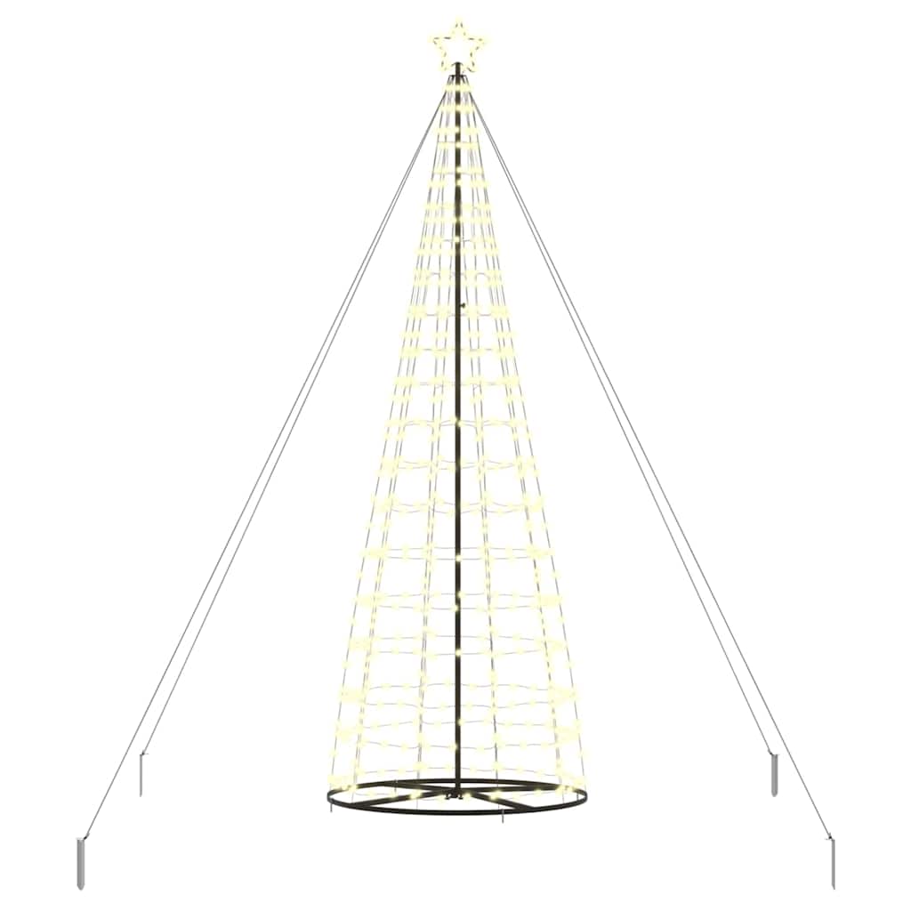 Brad de Crăciun LED cu 800 LED cu suport Alb cald 400 cm Fier GartenMobel Dekor