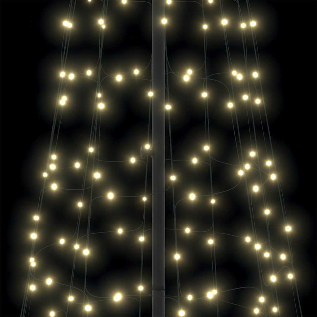 Brad de Crăciun LED cu 800 LED cu suport Alb cald 400 cm Fier GartenMobel Dekor