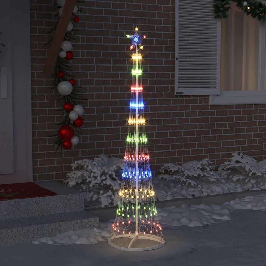 Brad de Crăciun LED Multicolour 138.5 x 138.5 x 399 cm Metal GartenMobel Dekor