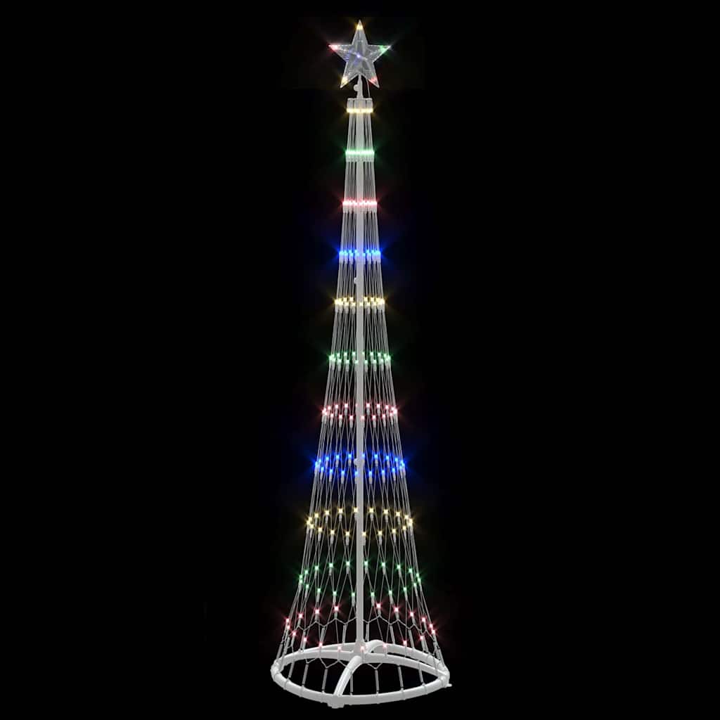 Brad de Crăciun LED Multicolour 138.5 x 138.5 x 399 cm Metal GartenMobel Dekor