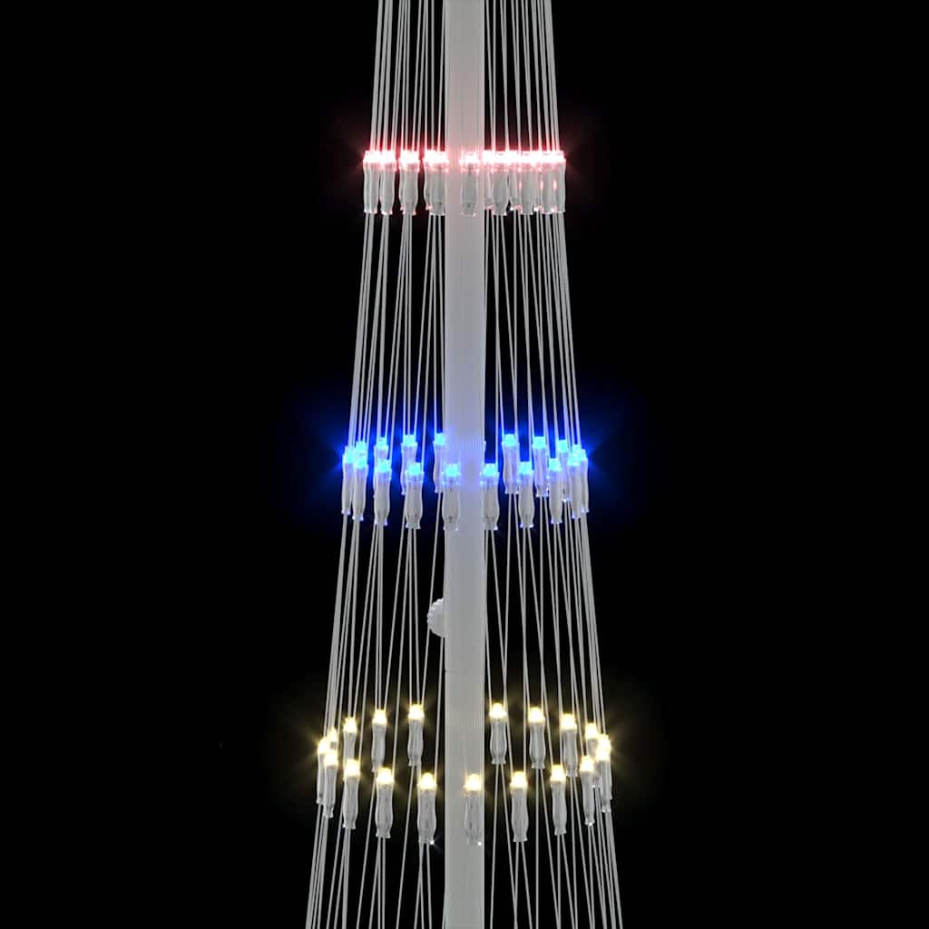 Brad de Crăciun LED Multicolour 138.5 x 138.5 x 399 cm Metal GartenMobel Dekor