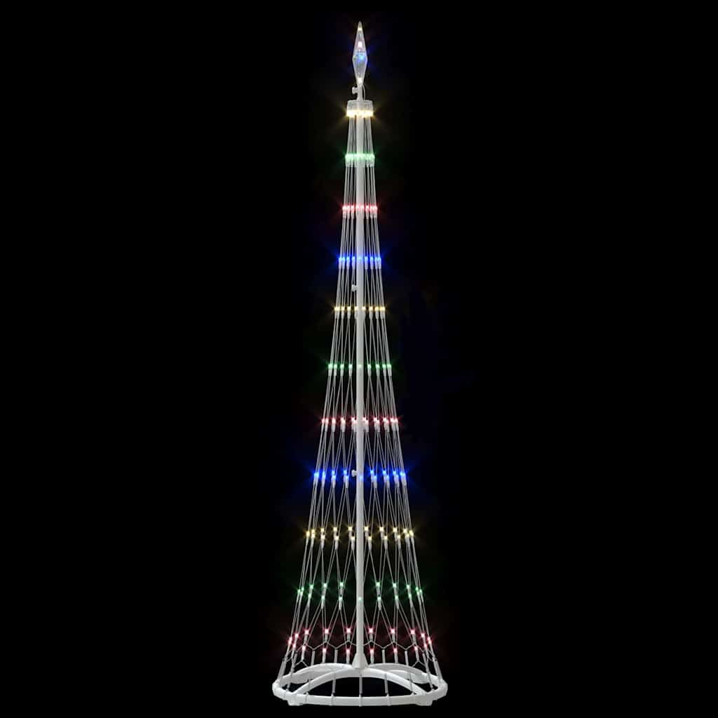 Brad de Crăciun LED Multicolour 138.5 x 138.5 x 399 cm Metal GartenMobel Dekor