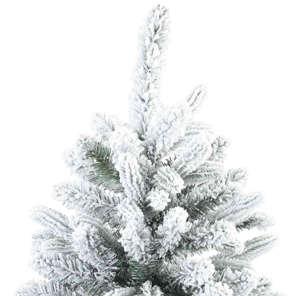 Brad de Crăciun Modern Artificial cu Ramuri Pliabile Acoperit cu Zăpadă GartenMobel Dekor