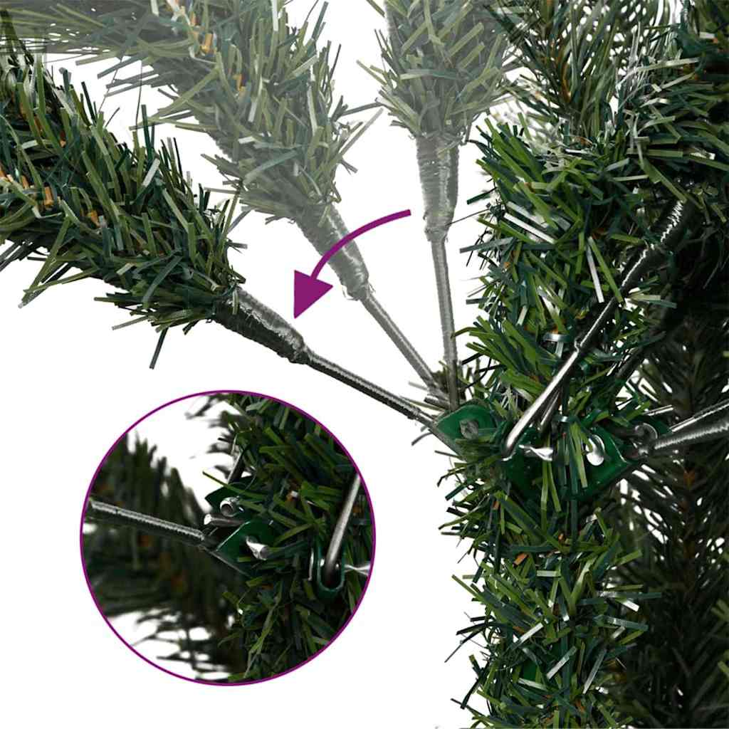Brad de Crăciun Modern Artificial cu Ramuri Pliabile Acoperit cu Zăpadă GartenMobel Dekor