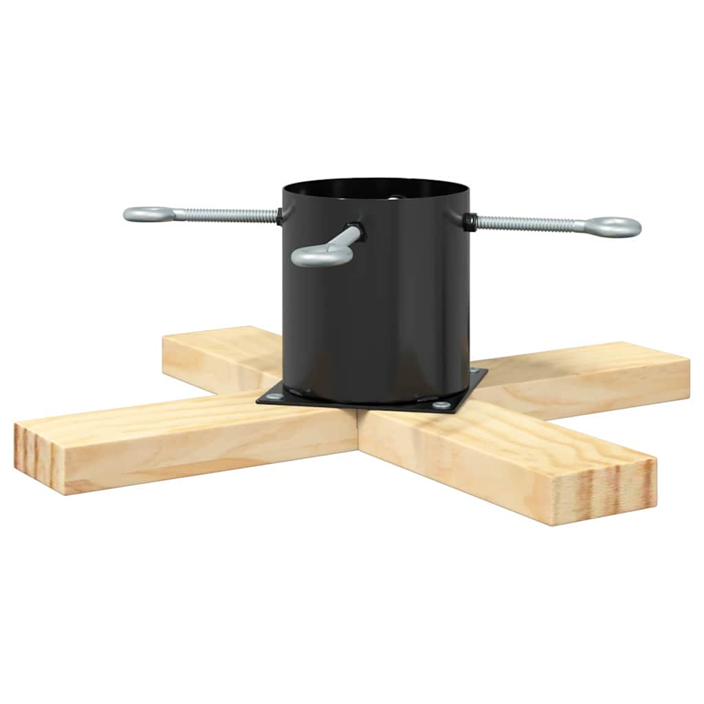 Suport pentru brad de Crăciun 1.73 Negru 50 x 50 x 16 cm GartenMobel Dekor